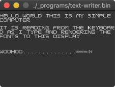 doing the typesin'